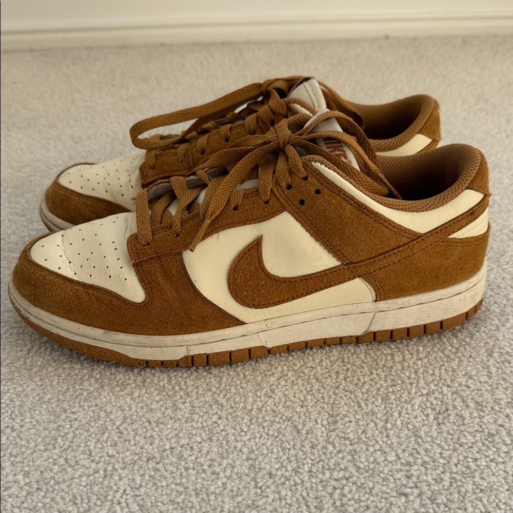 Nike Women’s Dunk Low Suede Sneakers - Picture 2 of 5